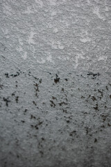 snow on the window winter background texture