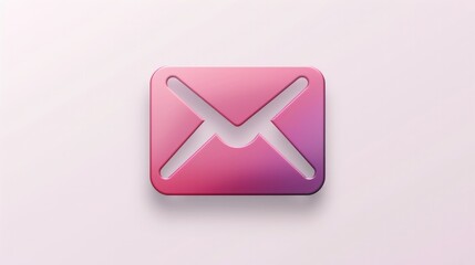 Icon of an envelope, representing email on white background.