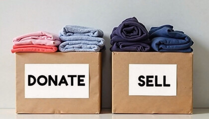 Decluttering wardrobe for better organization and mindful living in a serene space