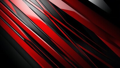 Fototapeta premium Abstract red glaccy style black cyber geometric slash dynamic design modern luxury background 