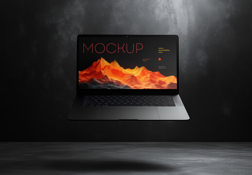 Laptop Screen Mockup Generated with AI