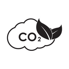 zero emissions icon. clean air, ecology and environment symbol