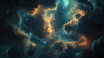 Fototapeta premium 宇宙と星と銀河