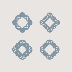 Handdraw frame set in minimal style. Simple design framing. Vector shape for interior decor and design, packaging, labels, postcards, invitations.