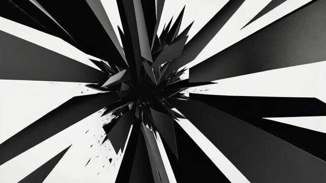 Geometric Star Flower Cactus Vector Illustration with Black Patterns in Nature Art Design