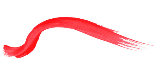 Red brush strokes on transparent background and hand-painted watercolor texture.