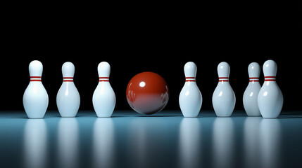 The pins perspective of an incoming ball