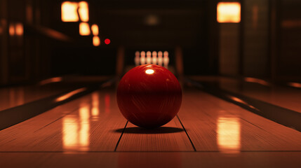 The pins perspective of an incoming ball