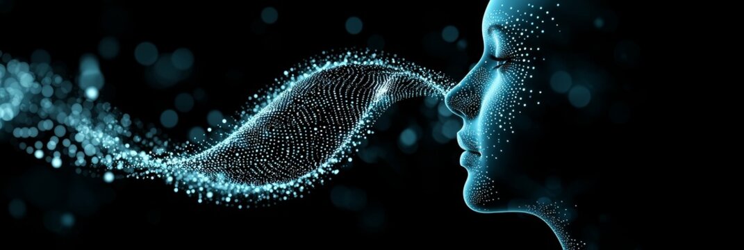 An enthralling digital visualization of a cyber wave.