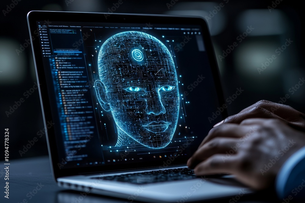 Poster Companies use stock AI technology for improved work efficiency, data analysis, and effective tools, unlocking work potential with AI solutions and chatbots to tackle work problems.