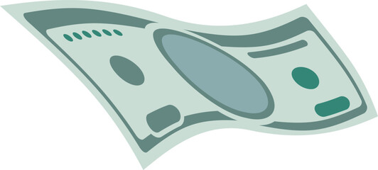 Paper money banknote. Dollar bill green cash