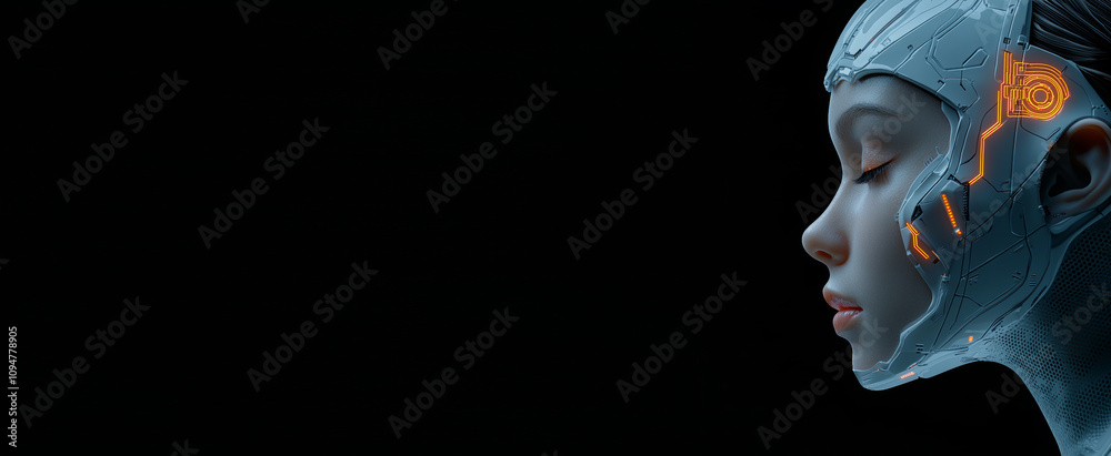 Poster Depicted the notion of stock in the current digital world.