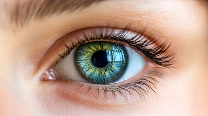 Obraz premium Human eye closeup macro