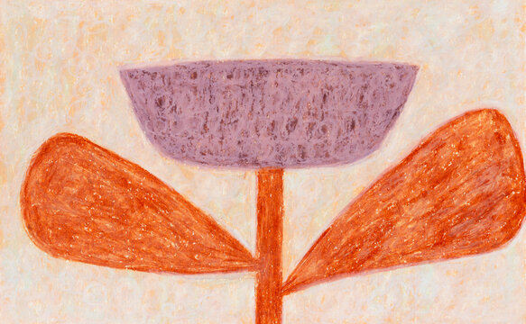 Graphic flower abstract art illustration