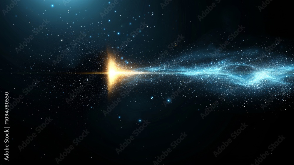 Leinwandbilder Digital geometric structure of computer connections. Business intelligence technology background. Binary code algorithms for deep learning. Abstract 3D rendering. Stock image.