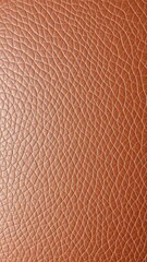 Fototapeta premium Genuine leather texture with natural grain pattern in brown tones, surface