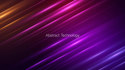 Futuristic Abstract background with glowing light effect vector illustration. Techonolgy background with glow and shine effect. Hi-tech Vector design.