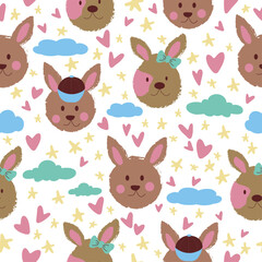 Bunnies Repeat Pattern 1