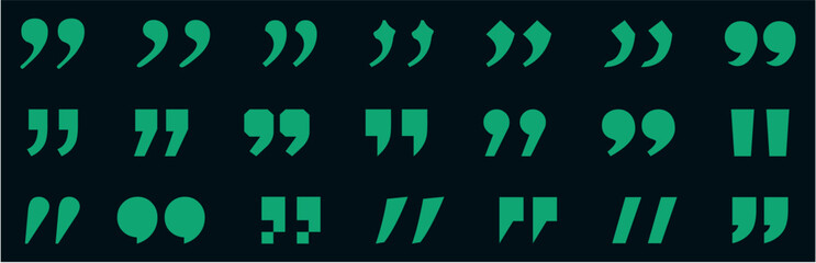 quote mark icon collection