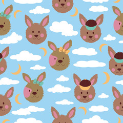 Bunnies Repeat Pattern 2