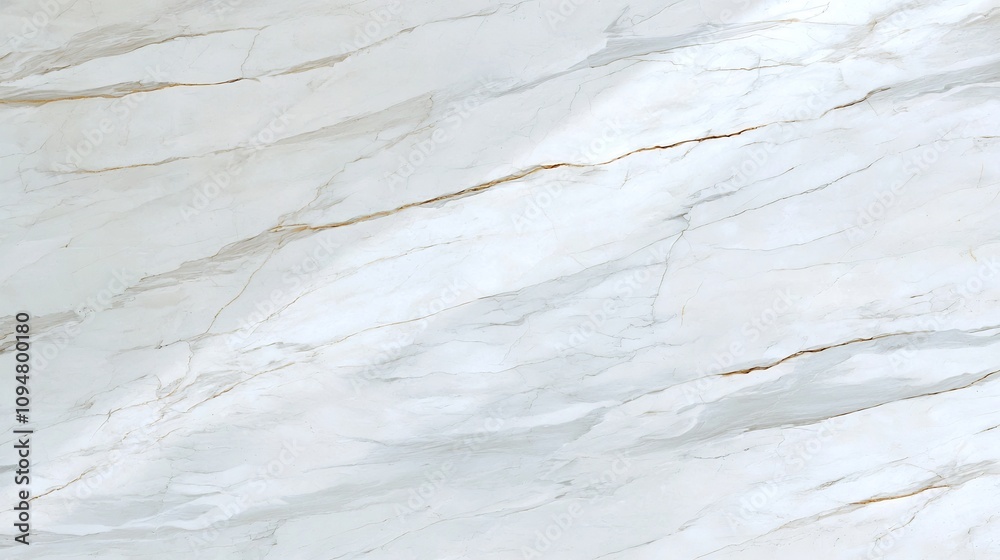 Aufkleber elegant and smooth marble texture in soothing white and grey tones with subtle veining ideal for cre