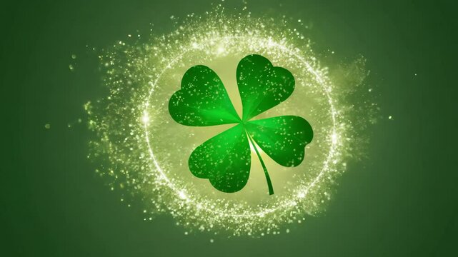 Four leaf clover symbolizing luck and prosperity