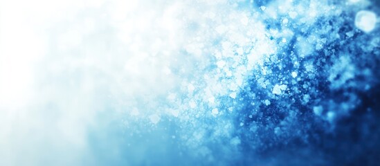 Obraz premium Abstract Blue Sparkle Background: A Serene Winter Wonderland