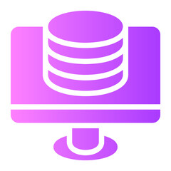 database management gradient icon