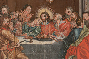 17th century painting of the Last Supper