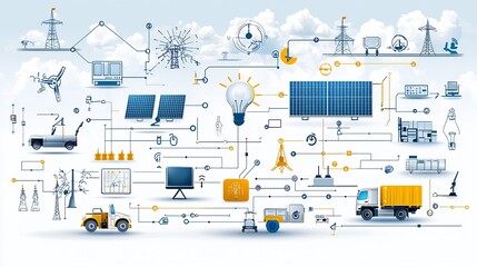 Visualizing the smart grid that balance renewable energy and storage capacities to ensure reliable electricity distribution and efficient power management