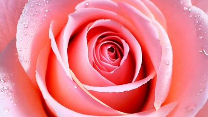 Close up of a delicate pink rose in bloom