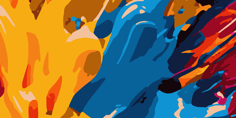 vibrant color mix background abstract wallpaper. This design features a dynamic blend of colorful paint strokes and splashes, creating a captivating, modern visual. Halloween design element concept.