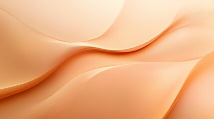 digital technology orange gradient curve wave illustration poster background