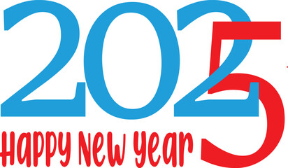 2025 Vector Illustration Text Design