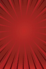 Retro pop art comic Superhero with lightning halftone dots background. Cartoon vs. Vector