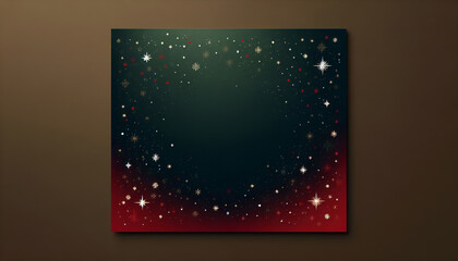 Minimalist Christmas Background with Red and Gold Gradient