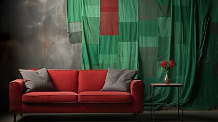 sofa in a room HD 8K wallpaper Stock Photographic Image