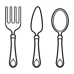 a set of kitchen utensils with a spoon and spoons.
