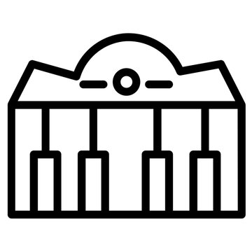 recommend clip art: Music Piano Device Line Icon