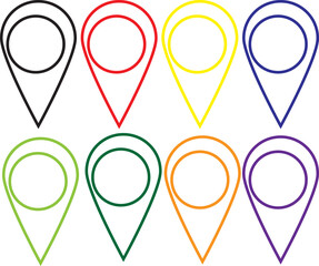 Location icon. Maps pin. Location pin. Pin icon vector. Location map icon