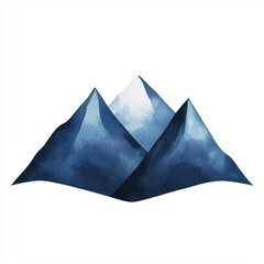 Serene Peaks: An Artistic Rendering of Majestic Mountains