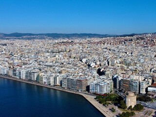 Obraz premium The panorama city view of Thessaloniki(Salonika), Greece