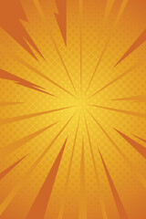 Retro pop art comic Superhero with lightning halftone dots background. Cartoon vs. Vector