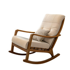  Wooden Rocking Chair. PNG.