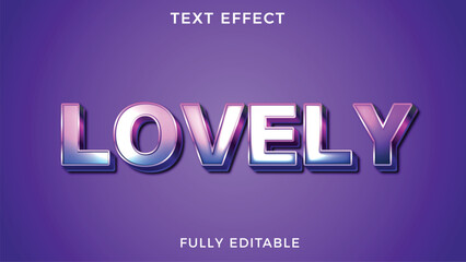 Lovely 3d logo template editable text effect style