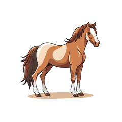 Obraz premium Horse Vector Illustration with Unique Abstract Style