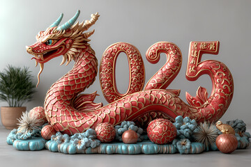 Obraz premium An image of a red and gold 