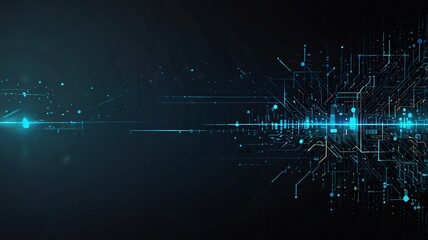 Obraz premium Abstract Technology Communication Concept: Futuristic Vector Background