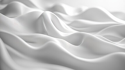 Obraz premium A calming monochrome image highlights gentle, smooth waves that create a serene landscape reminiscent of sand dunes or peaceful ocean currents, evoking tranquility.