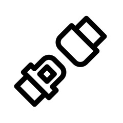 Safety belt icon - Outline style